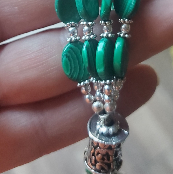 New Unique Mosaic Jasper Silver Necklace. - Picture 6 of 15